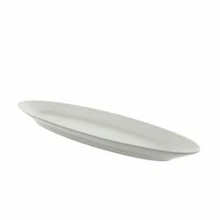 Porcelain Platters And Trays 10 Strawberry Street WTR-24OVFP Whittier Oval Fish Platter 23-5/8"