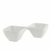 Whittier Accessories 10 Strawberry Street WTR-4SQ2BWL Whittier Divided Square Bowl 8 Oz. -Strawberry Fields 10 Strawberry Street WTR 4SQ2BWL 8 oz Whittier Divided Square Bowl 24 pcs 173073 large