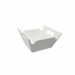 Whittier Bowls Collection 10 Strawberry Street WTR-4SQHNDLBWL Whittier Square Bowl With Handles 3 Oz.