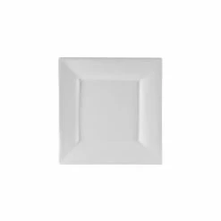 Whittier Square Dinnerware 10 Strawberry Street WTR-6SQ 6-3/8" Whittier Square White Bread And Butter Plate - 36 Pcs