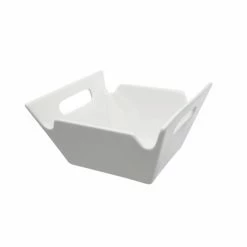 Whittier Bowls Collection 10 Strawberry Street WTR-6SQHNDLBWL Whittier Square Bowl With Handles 11 Oz.