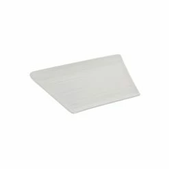 Whittier Zen Dinnerware 10 Strawberry Street WTR-6ZEN Whittier Zen Trapezoid Salad / Dessert Plate 7-1/4" X 5" - 72 Pcs