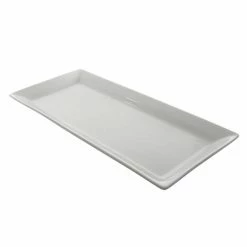Porcelain Platters And Trays 10 Strawberry Street WTR-7-15REC Whittier Rectangular Platter 7" X 15"