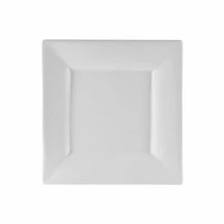 Whittier Square Dinnerware 10 Strawberry Street WTR-8SQ 7-3/8" Whittier Square White Luncheon Plate - 24 Pcs