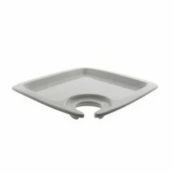 Whittier Accessories 10 Strawberry Street WTR-SQAPTZR Whittier Appetizer Plate With Wine Cup Holder 9"